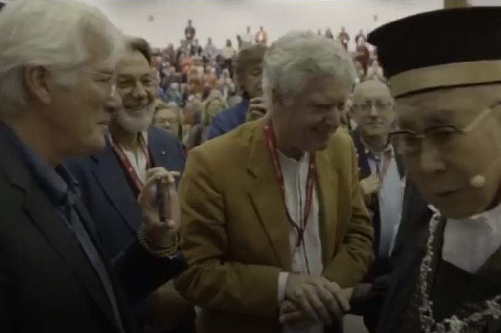 Dalai Lama con Niccolò Branca, Richard Gere e Alan Wallace