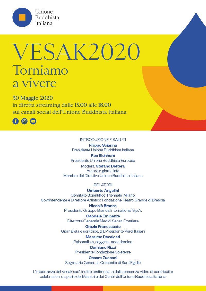 Vesak 2020: “Torniamo a vivere”